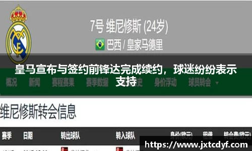 皇马宣布与签约前锋达完成续约，球迷纷纷表示支持